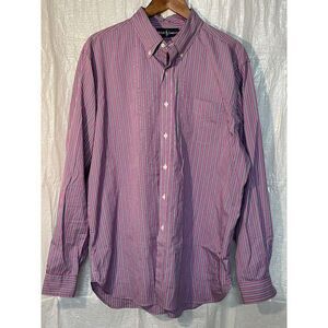 Ralph‎ Lauren Striped Button Down Shirt Long Sleeve Dress Casual